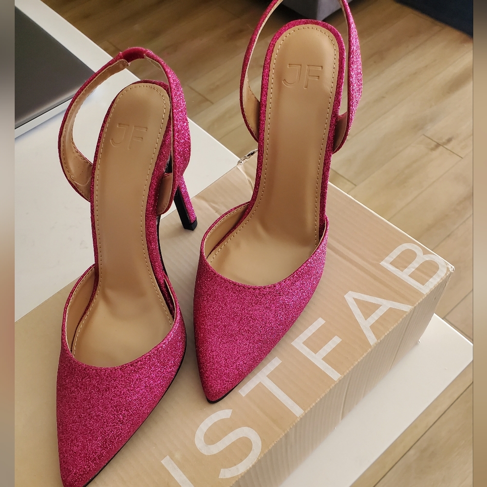 JustFab Fuscia Giselle Women's Heels